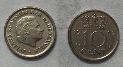 NEDERLAND-10 CENT 1969 (Used)