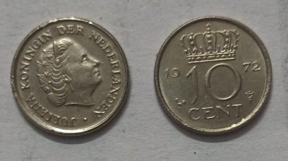 NEDERLAND-10 CENT 1972 (Used)