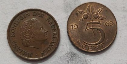 NEDERLAND-5 CENT 1969 (Used)