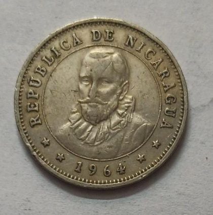 NICARAGUA 25 Centavos 1964  (Used) - Image 2