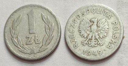 POLAND 1 ZTOTE 1949 (USED)