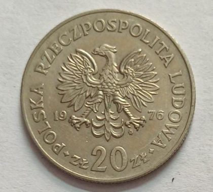 POLAND 20 Ztote  1976 (USED}