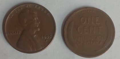 U.S.A. 1-CENT 1955 (used)