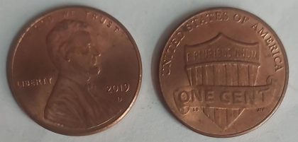 U.S.A. 1-CENT 2019 (used)