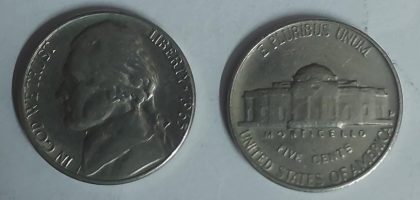 U.S.A. 5- CENT 1965 (used)