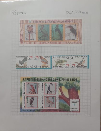 Thematic Birds Stamps of PHILIPINES 2 Minature sheets- 4 stamps Mint