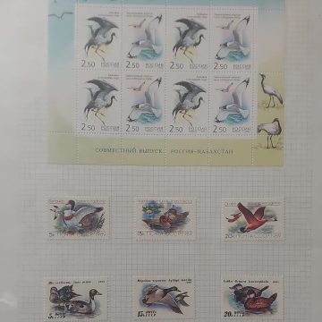 Thematic Birds Stamps of RUSSIA 1 Minature sheet 6 Stamps Mint