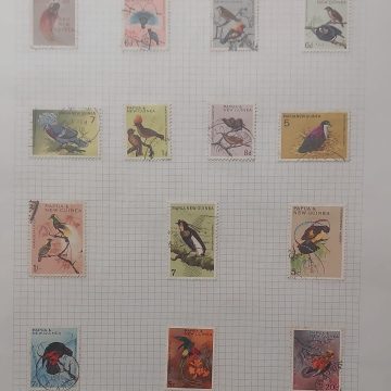 Thematic Birds Stamps of PAPUA AND NEW GUINEA 14 Used Stamps