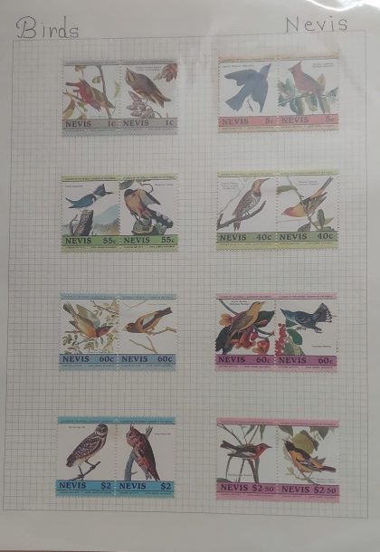 Thematic Birds Stamps of NEVIS 16 Stamps Mint