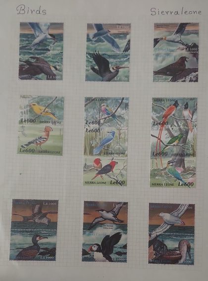 Thematic Birds Stamps of SIERRALEONE 20 Stamps Mint