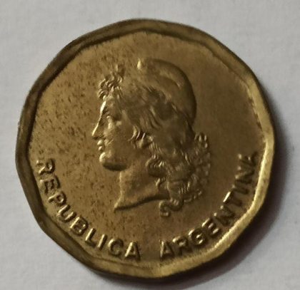 Argentina 50 Centavos Coin 1988 (used) - Image 2