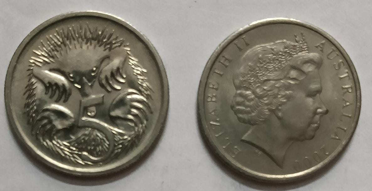 Australia 5 cent 2000 Used Coin