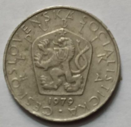 Czech Republic  5 Coroane Coin 1979 (used) - Image 2