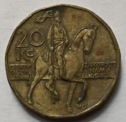 Czech Republic 20 Korun Coin 1999 (used)