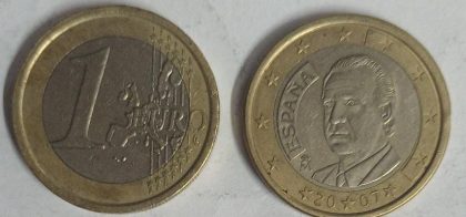 1 EURO  Espana Coin 2007(used)