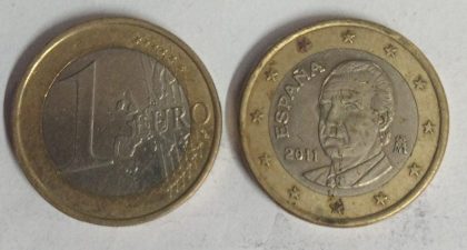 1 EURO  Espana Coin 2011 (used)