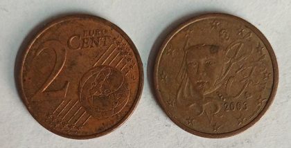 2 EURO Cent  Coin 2003 (used)