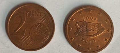 2 EURO Cent Eire Coin 2004 (used)