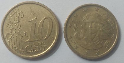 10 EURO Cent Coin 2003 (used)