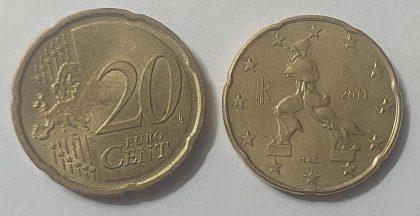 20 EURO Cent Coin 2011 (used)