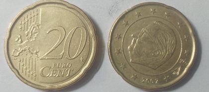 20 EURO Cent Coin 2007 (used)