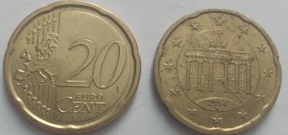 20 EURO Cent- Germany Coin 2014 (used)