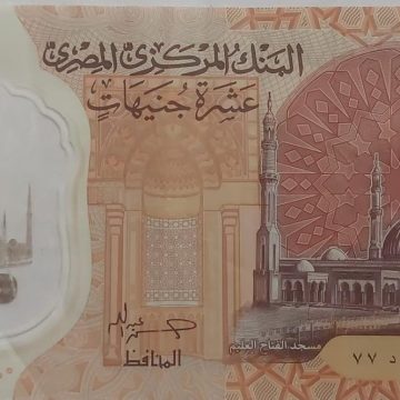 Egypt Currency 10 Pounds  (UNC)