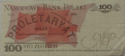 Poland Currency 100 zlotych 1976(used)