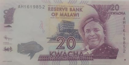 MALAWI Currency 20 Kwacha 2012 (UNC)