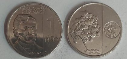 PHILIPPINES  1 PISO 2018 Coin(used)