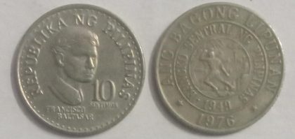 PILIPINAS 10 CENTIMOS Coin 1976(used)