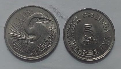 Singapore 5 Cent Coin1983(used)