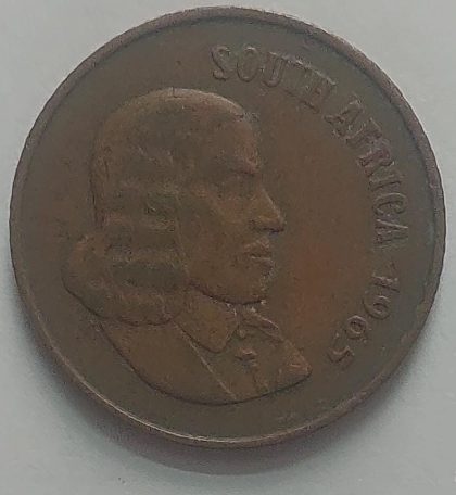 SOUTH AFRICA 2 Cent Coin 1965 (used)