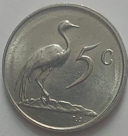 SOUTH AFRICA 5 Cent Coin 1981 (used)