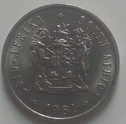 SOUTH AFRICA 5 Cent Coin 1981 (used) - Image 2