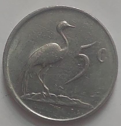 SOUTH AFRICA 5 Cent Coin 1983 (used) - Image 2