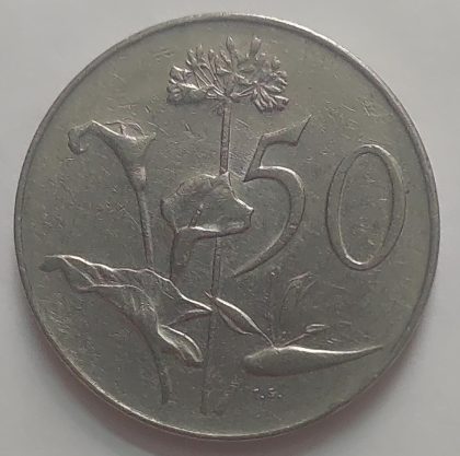 SOUTH AFRICA 50 Cent Coin 1968 (used) - Image 2