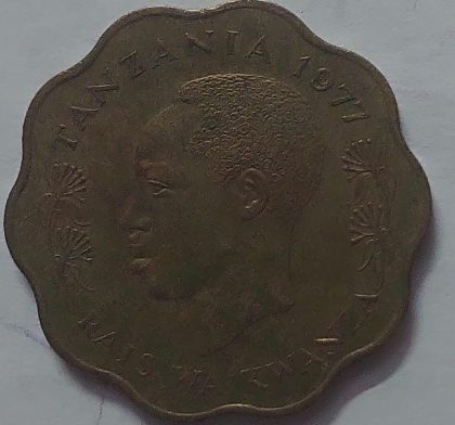 TANZANIA 10 Senti Coin 1977 (used)