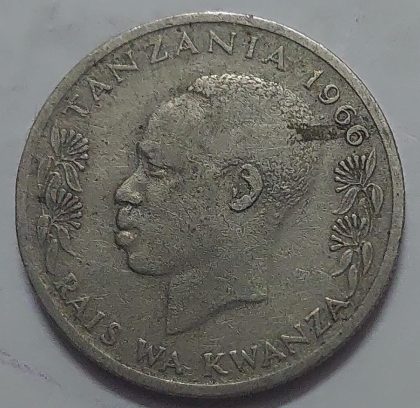 TANZANIA 50 Senti Coin 1966 (used) - Image 2