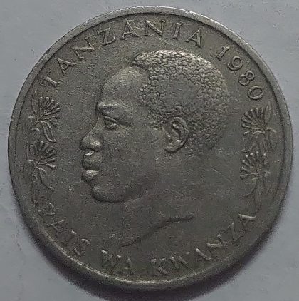 TANZANIA 50 Senti Coin 1980 (used) - Image 2