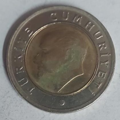 TURKEY 50 KURUS Coin 2012  (used) - Image 2