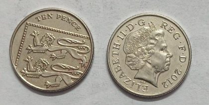 UK 10 Pence Coin2012 (UNC)