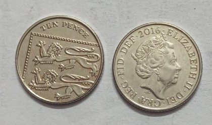 UK 10 Pence Coin 2016  (UNC)