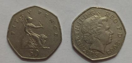 UK 50 Pence Coin 2003 (USED)