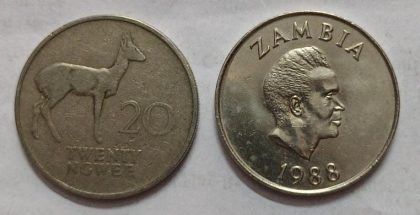 ZAMBIA 20 NGWEE 1988 Coin(UNC)