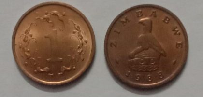 ZIMBABWE 1 CENT 1988 Coin(USED)