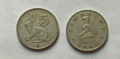 ZIMBABWE 5 CENT 1982 Coin (USED)