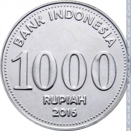 INDONESIA 1000 RUPIAH 2016(used)