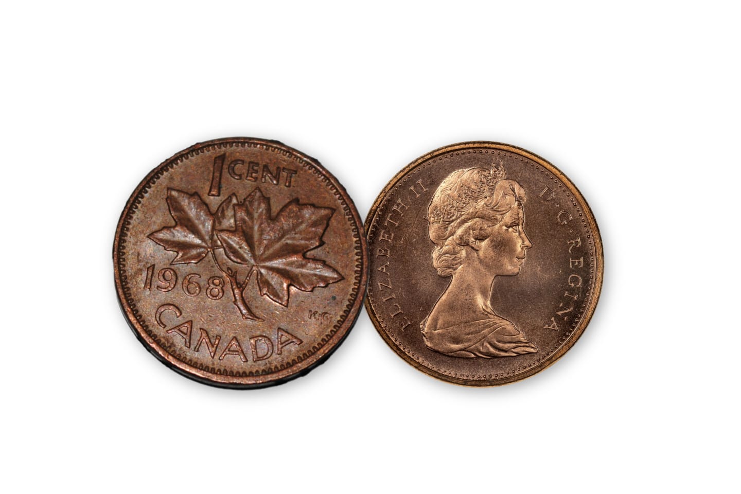 1 Cent Canada 1968 Elizabeth II D.G. Regina Used