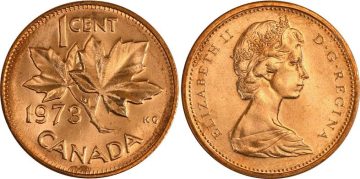 1 Cent Canada 1973 Elizabeth II D.G. Regina Used